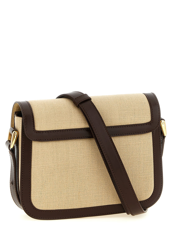 A.P.C. Beige Cotton Crossbody Bag