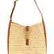 Saint Laurent Beige Raffia Shoulder Bag