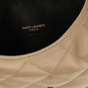 Saint Laurent Beige Lamb Leather Handbag