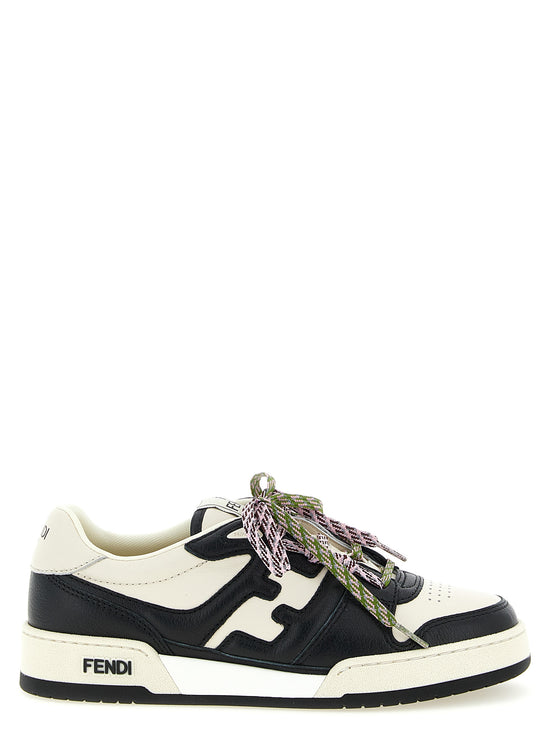 Fendi Bicolor Calfskin Athletic Sneakers