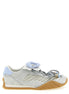 Fendi Gray Calfskin Athletic Sneakers
