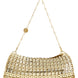 Paco Rabanne Gold Brass Clutch Bag