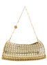 Paco Rabanne Gold Brass Clutch Bag