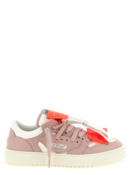 Αθλητικά παπούτσια Off-White από πολύχρωμο δέρμα χαμηλού προφίλ