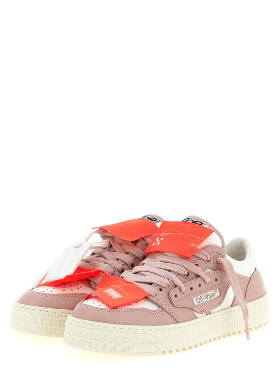 Αθλητικά παπούτσια Off-White από πολύχρωμο δέρμα χαμηλού προφίλ