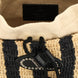 Valentino Garavani Black Straw Shoulder Bag