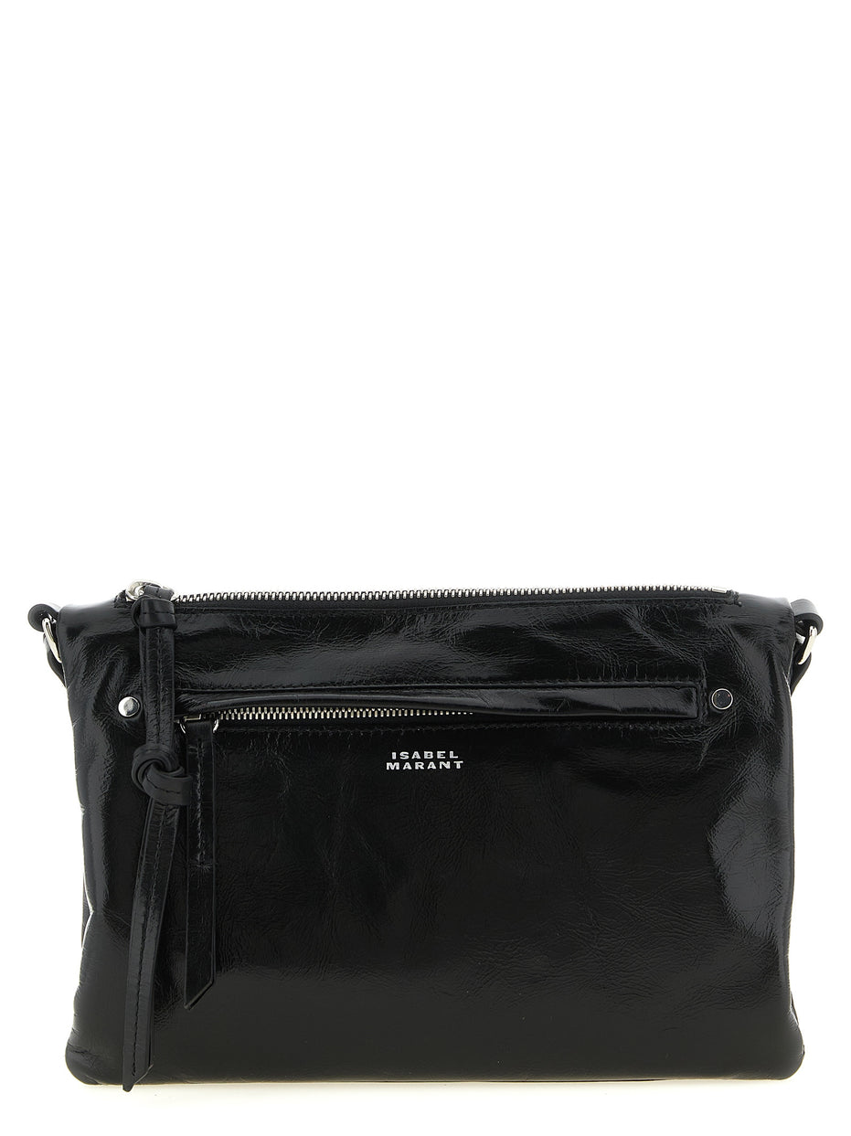 Isabel Marant Black Calfskin Crossbody Bag