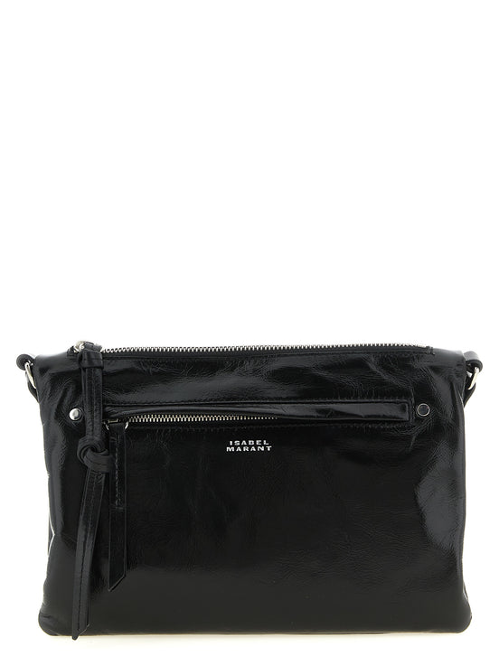 Isabel Marant Black Calfskin Crossbody Bag