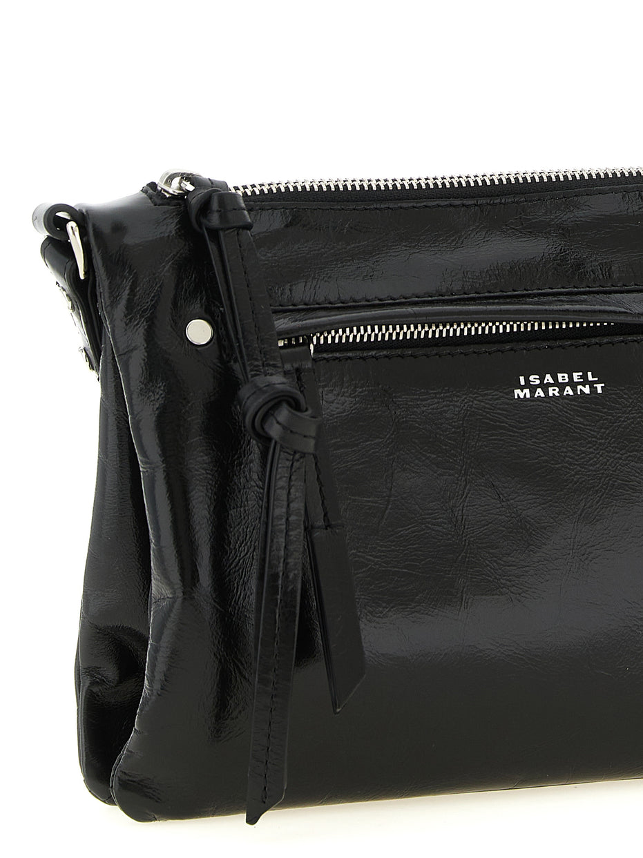 Isabel Marant Black Calfskin Crossbody Bag