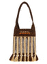 Isabel Marant Brown Raffia Shoulder Bag