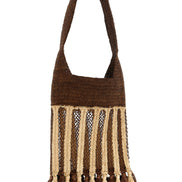 Isabel Marant Brown Raffia Shoulder Bag