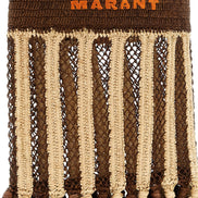 Isabel Marant Brown Raffia Shoulder Bag