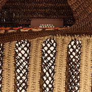 Isabel Marant Brown Raffia Shoulder Bag