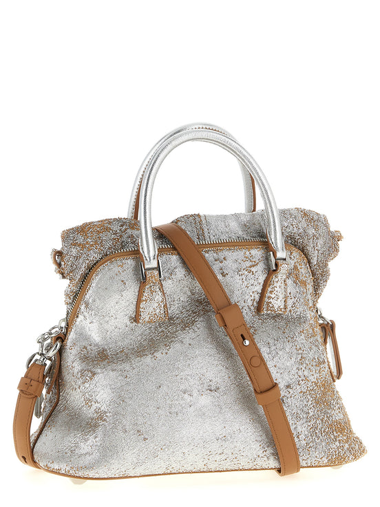Maison Margiela Silver Lambskin Handbag
