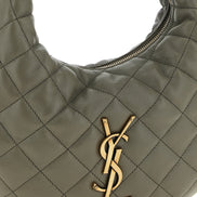 Saint Laurent Gray Lamb Leather Handbag