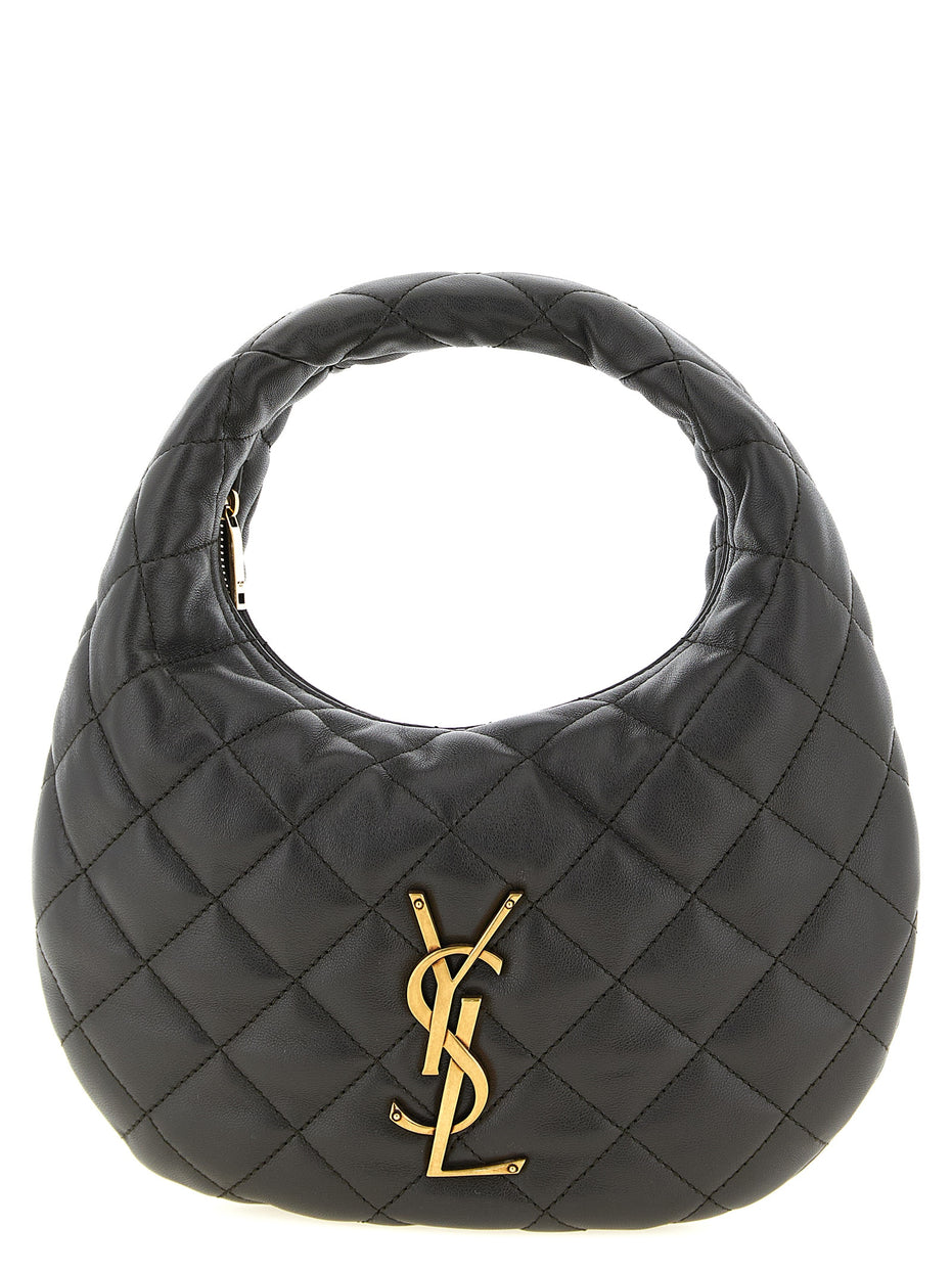 Saint Laurent Brown Lamb Leather Handbag