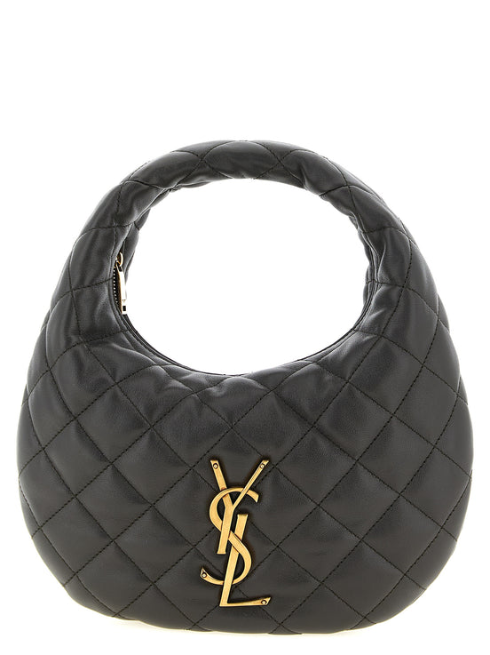 Saint Laurent Brown Lamb Leather Handbag