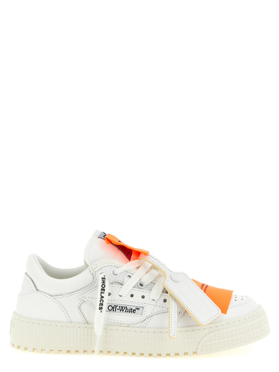 Αθλητικά παπούτσια Off-White από λευκό δέρμα μοσχαριού