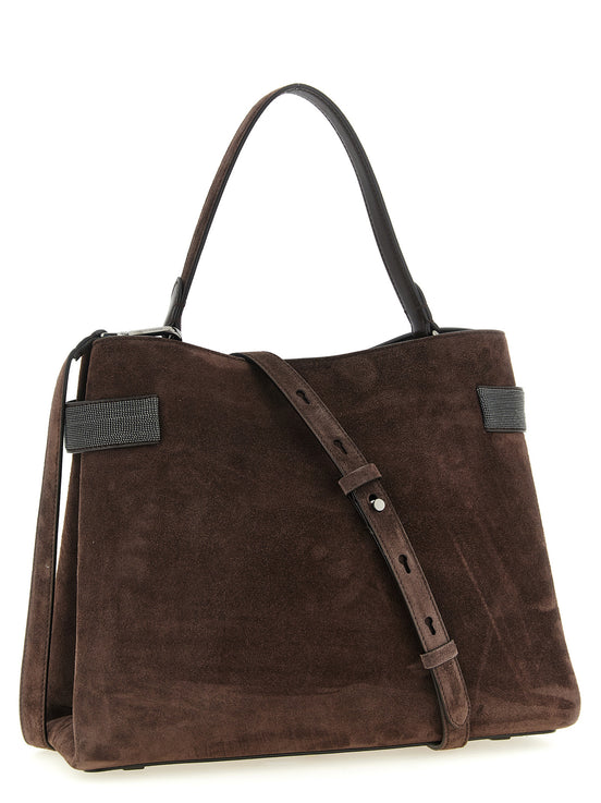 Brunello Cucinelli Brown Calfskin Handbag
