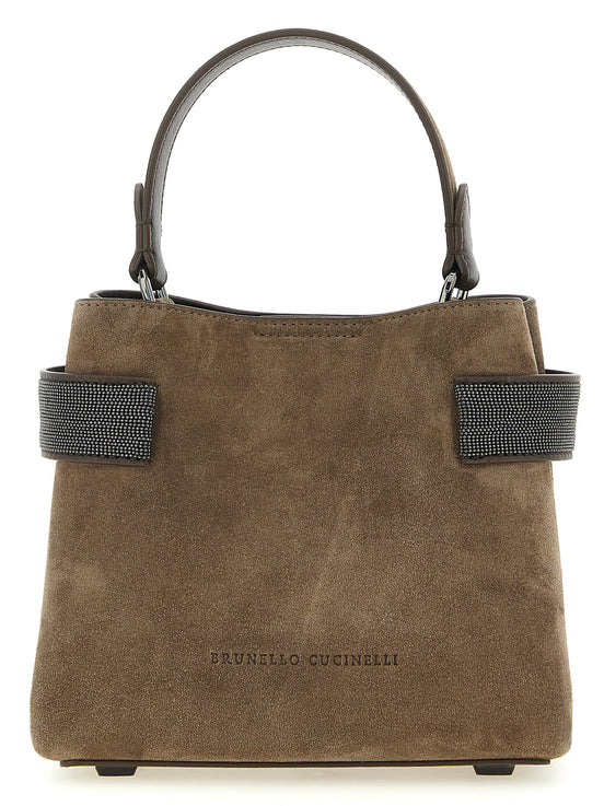 Brunello Cucinelli Brown Calfskin Handbag