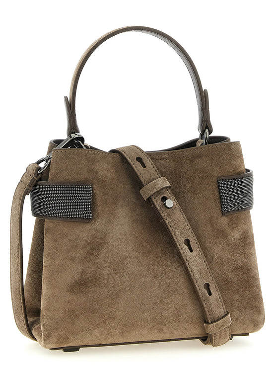 Brunello Cucinelli Brown Calfskin Handbag
