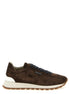 Brunello Cucinelli Brown Calfskin Athletic Sneakers