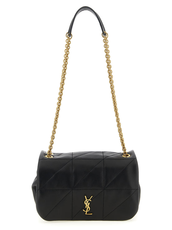 Saint Laurent Black Lamb Leather Shoulder Bag