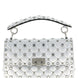 Valentino Garavani Silver Lamb Leather Shoulder Bag