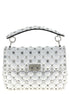 Valentino Garavani Silver Lamb Leather Shoulder Bag