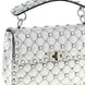 Valentino Garavani Silver Lamb Leather Shoulder Bag