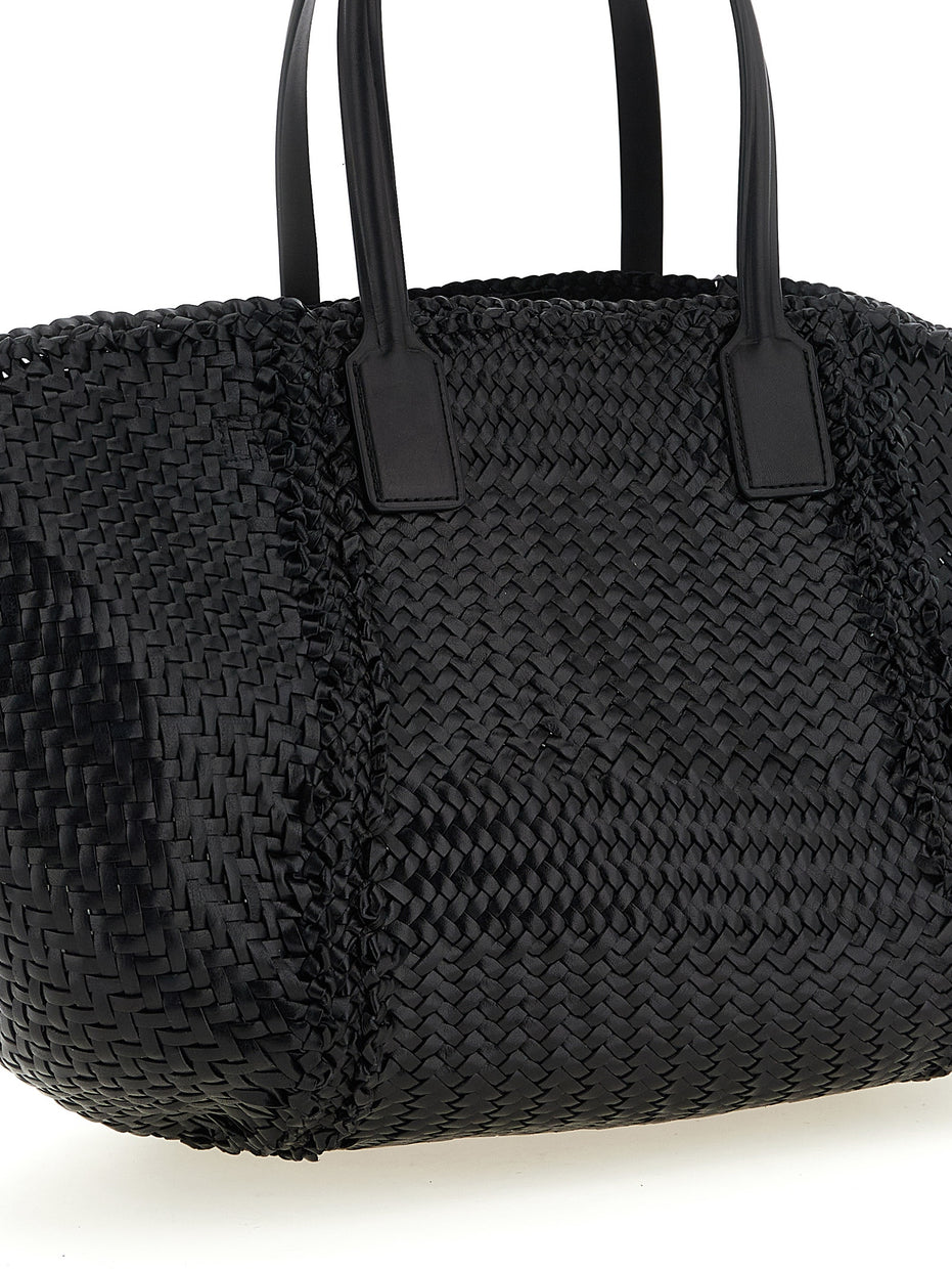 Dragon Diffusion Black Calfskin Tote Bag