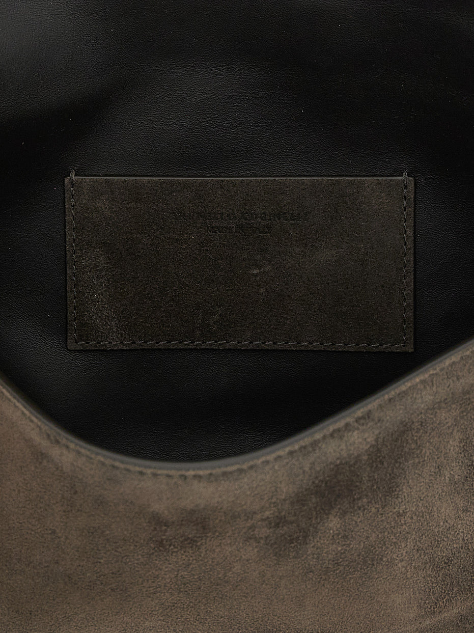 Brunello Cucinelli Brown Calfskin Clutch Bag