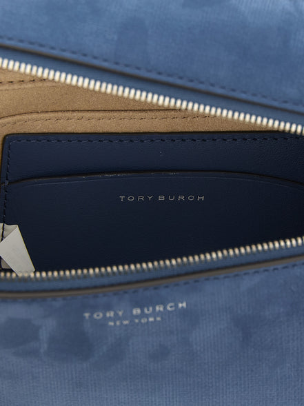 Τσάντα Tory Burch Blue Lamb Leather