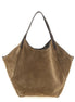Brunello Cucinelli Brown Alpaca Leather Tote Bag