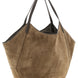 Brunello Cucinelli Brown Alpaca Leather Tote Bag