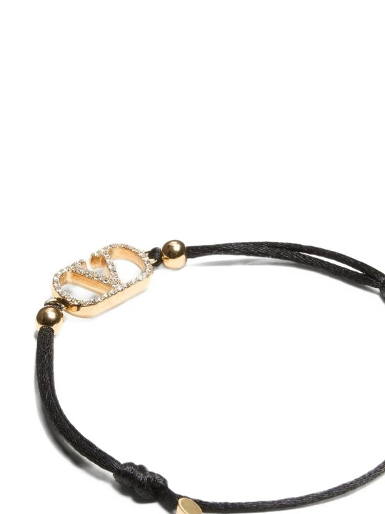 Valentino Garavani Black Polyester Bracelet