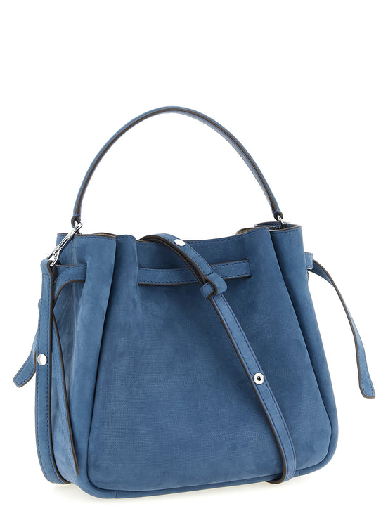 Τσάντα Tory Burch Blue Lamb Leather