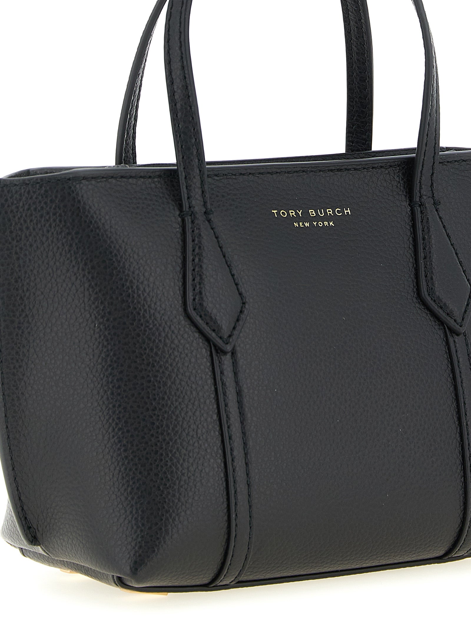 Tory Burch Black Cowhide Handbag
