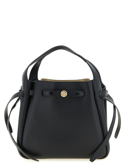 Μαύρη Τσάντα Χειρός από Δέρμα Αγελάδας Tory Burch