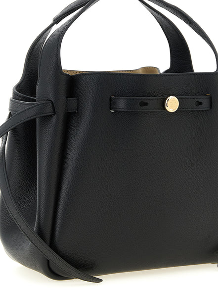 Μαύρη Τσάντα Χειρός από Δέρμα Αγελάδας Tory Burch