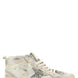 Golden Goose Beige Leather High Top Sneakers