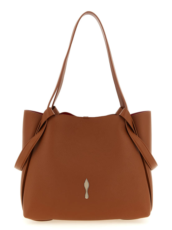 Τσάντα tote Christian Louboutin Brown Calfskin