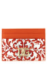 Dolce & Gabbana Orange Calfskin Cardholder