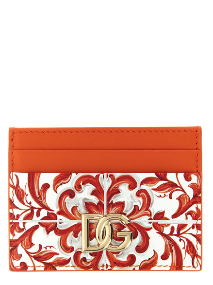 Θήκη καρτών Dolce & Gabbana Orange Calfskin
