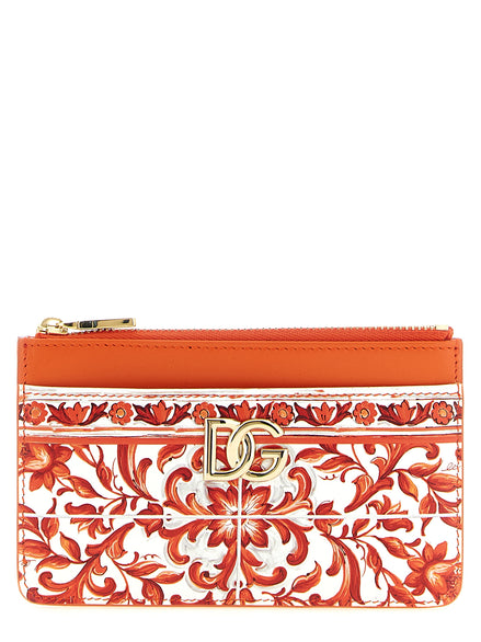 Θήκη καρτών Dolce & Gabbana Orange Calfskin