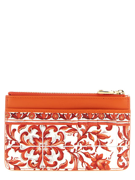 Θήκη καρτών Dolce & Gabbana Orange Calfskin