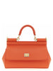 Dolce & Gabbana Orange Calfskin Handbag