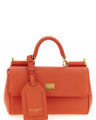 Dolce & Gabbana Orange Calfskin Handbag