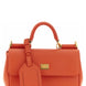 Dolce & Gabbana Orange Calfskin Handbag