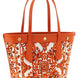 Dolce & Gabbana Orange Cotton Tote Bag